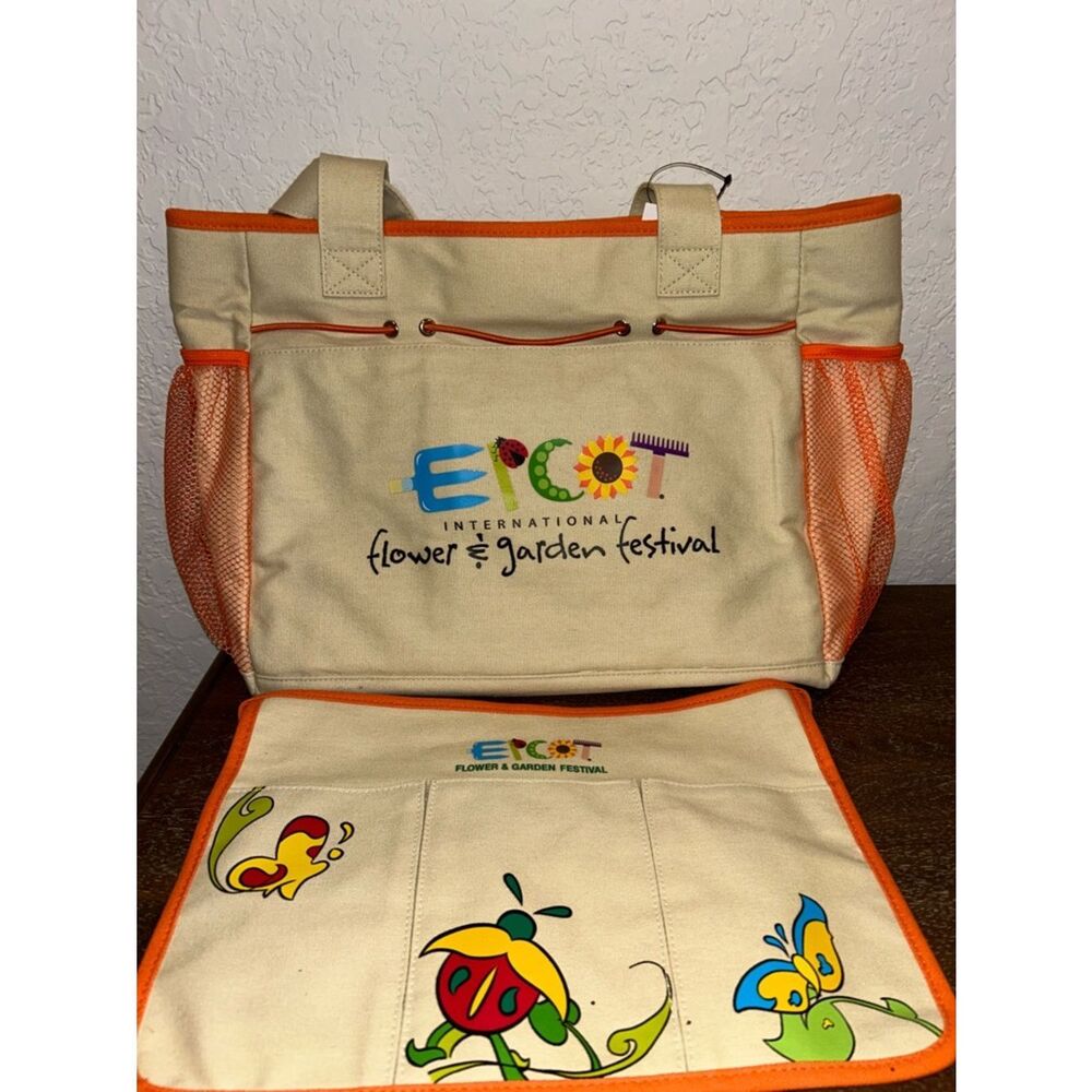 New, Disney Epcot International Flower & Garden Festival Apron Tote Bag